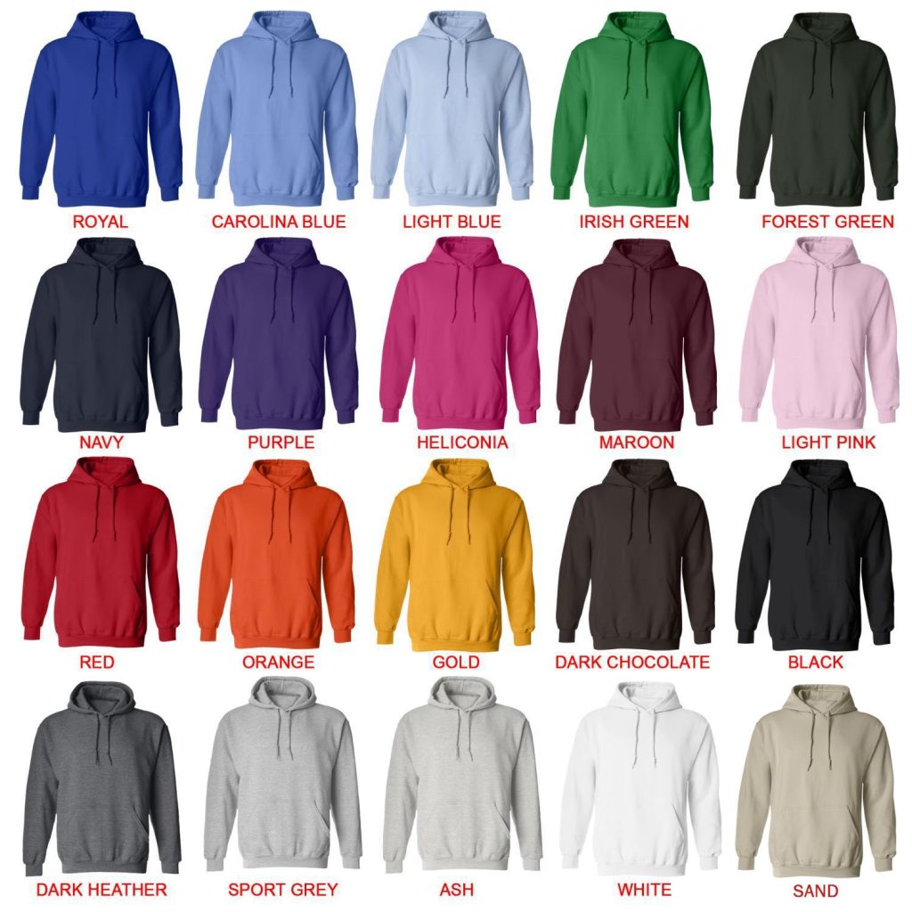 hoodie color chart - Def Leppard Merch