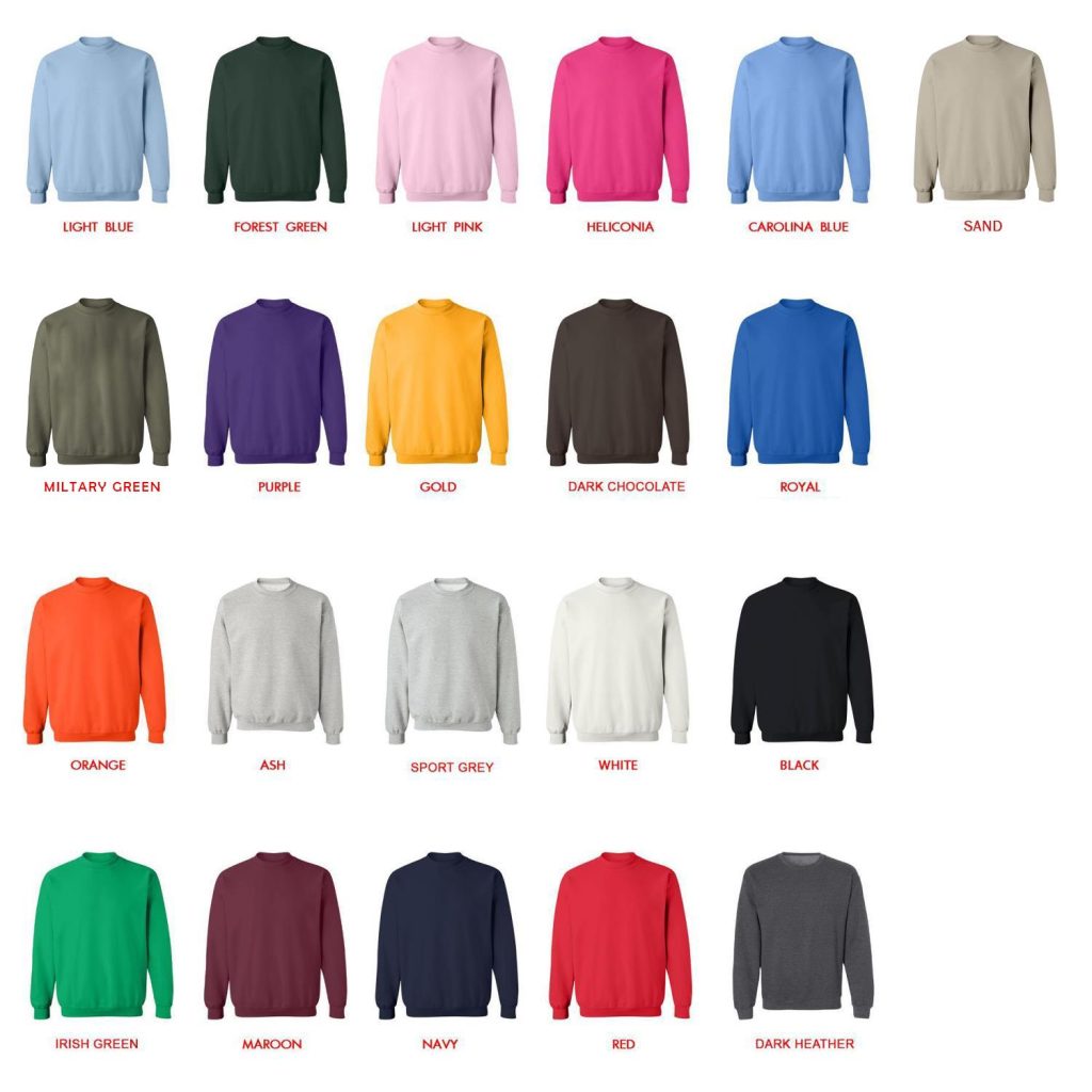 sweatshirt color chart - Def Leppard Merch